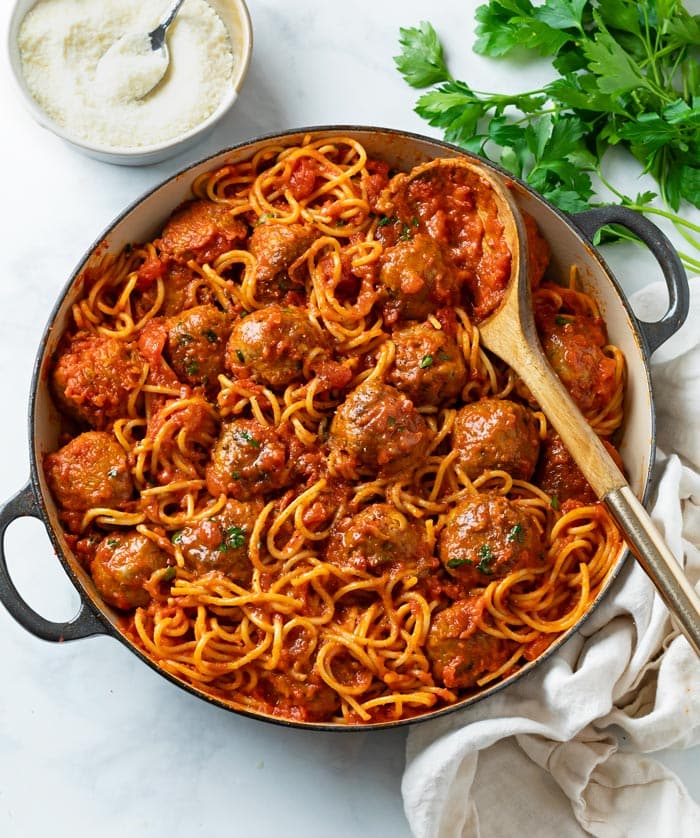 Spaghetti And Meatballs Recipe The Cozy Cook