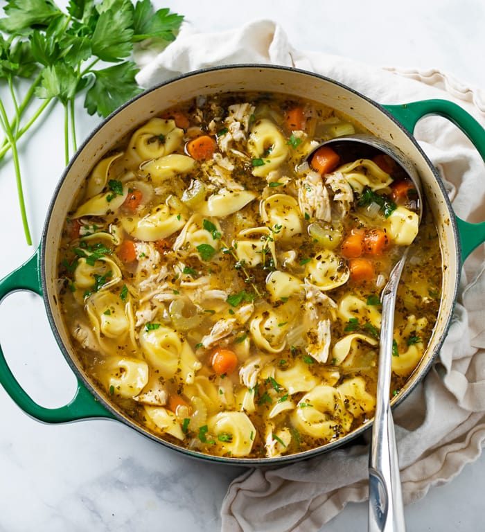 Chicken Tortellini Soup The Cozy Cook
