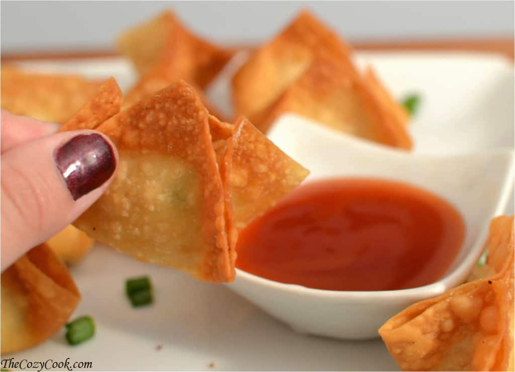 Crispy Crab Rangoon The Cozy Cook