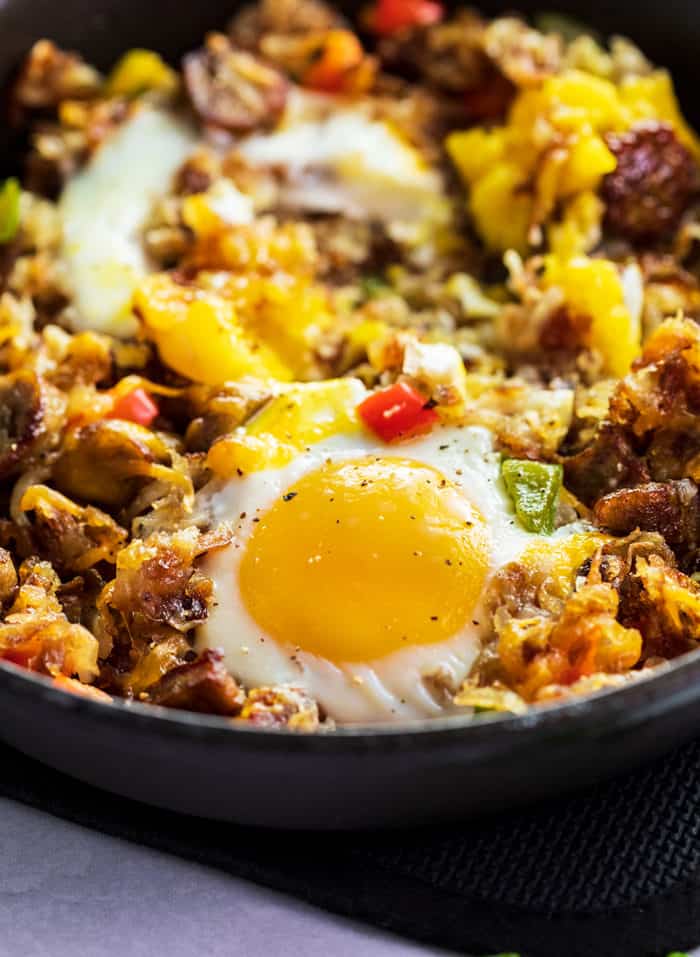 Loaded Baked Potato Breakfast Skillet - Will Cook For Smiles