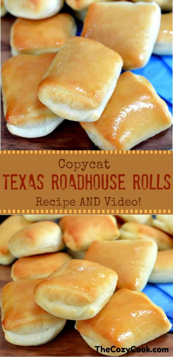 These sweet and buttery Copycat Texas Roadhouse rolls are just like from the restaurant itself! They have a hint of sweetness and pair perfectly with homemade honey butter. | The Cozy Cook| #Baking #Rolls #CopycatRecipes #TexasRoadhouse #Dough #Bread #Sides #SideDishes