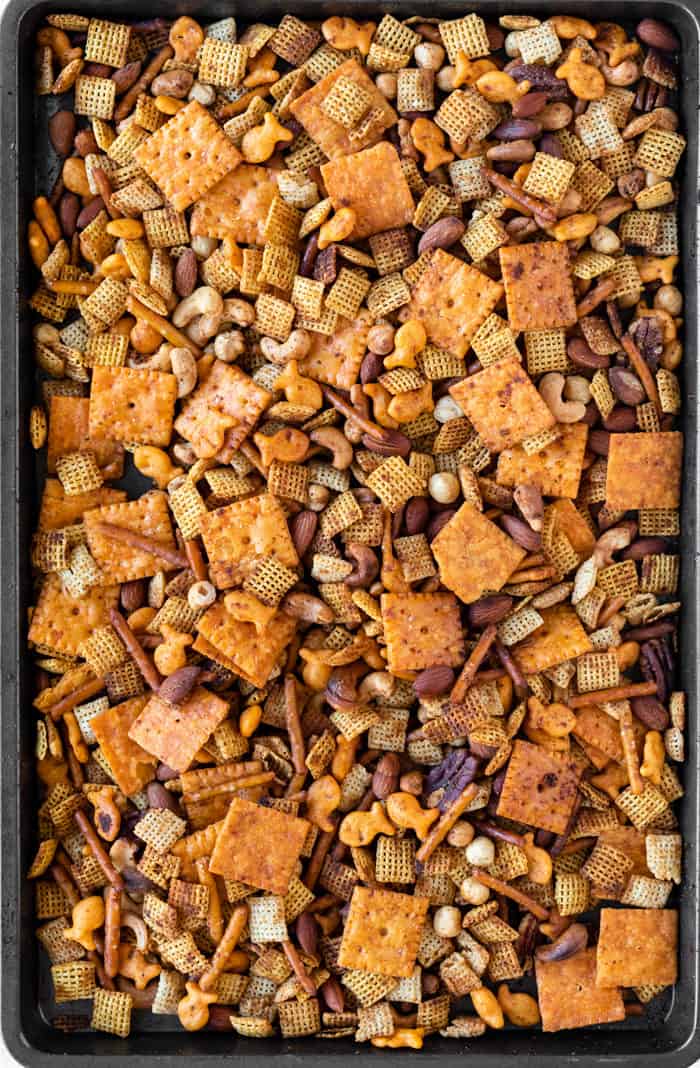 Homemade Chex Mix - The Cozy Cook