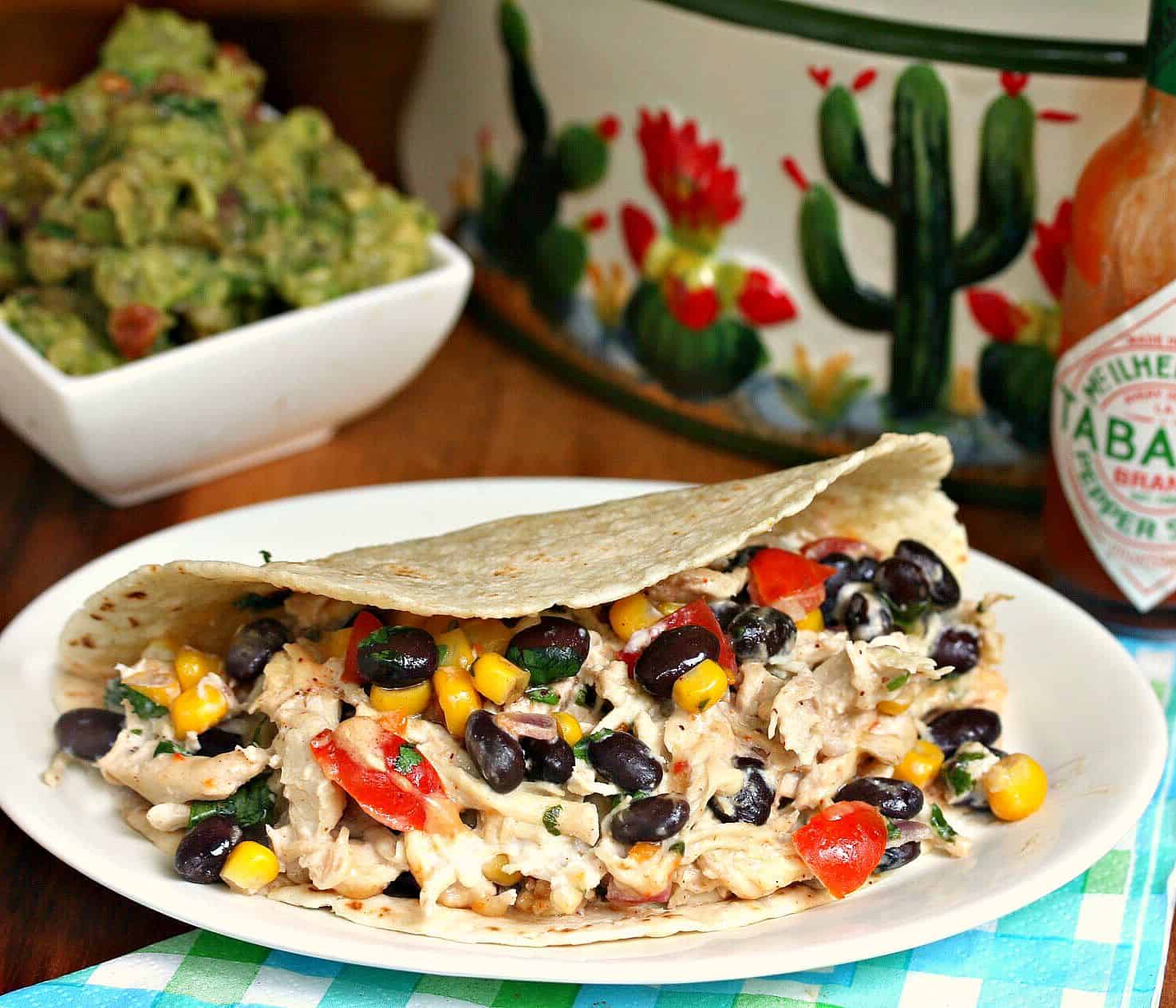 Crock Pot Chicken Tacos The Cozy Cook