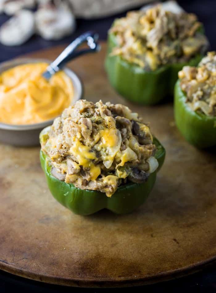 Philly Cheesesteak Stuffed Peppers The Cozy Cook