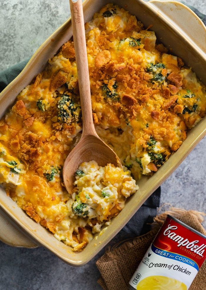 Broccoli Cheddar Chicken And Rice Casserole The Cozy Cook