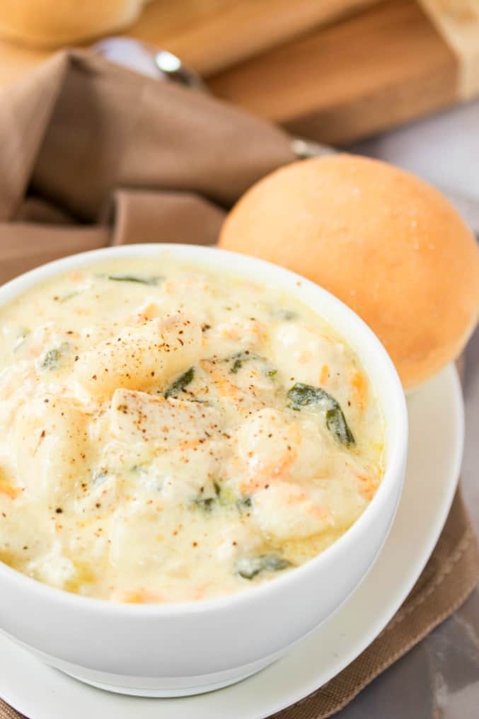 Copycat Olive Garden Chicken Gnocchi Soup The Cozy Cook