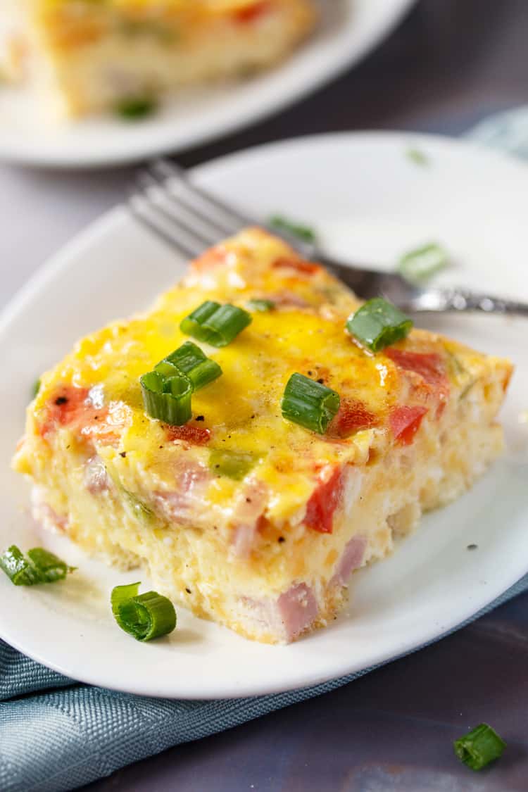 Fluffy shop baked omelette