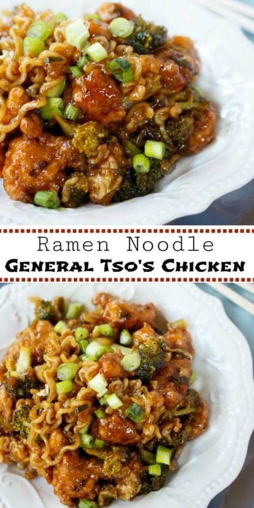 Ramen Noodle General Tso's Chicken - The Cozy Cook