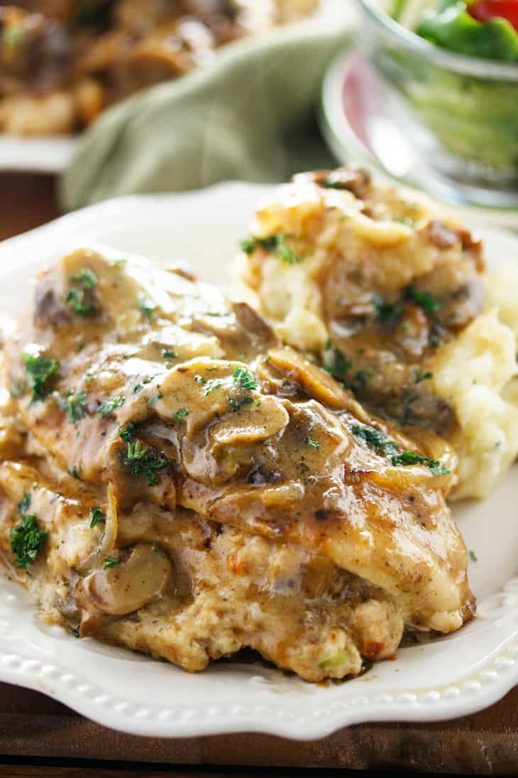 Olive Garden Stuffed Chicken Marsala - The Cozy Cook