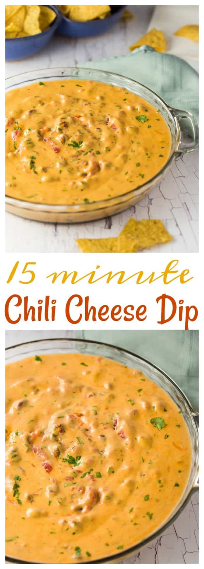 15 minute Chili Cheese Dip - The Cozy Cook