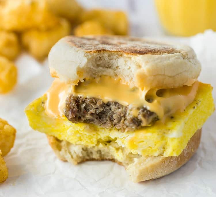 Healthy Make Ahead Breakfast Sandwiches - Kim's Cravings