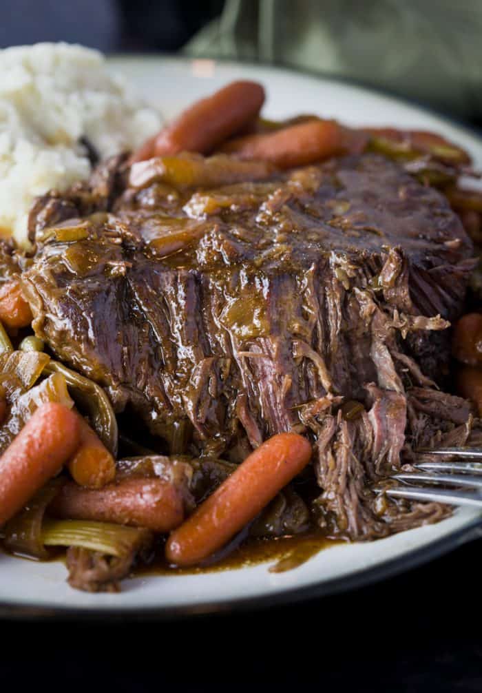 Crock Pot Roast (with Gravy!) - The Cozy Cook