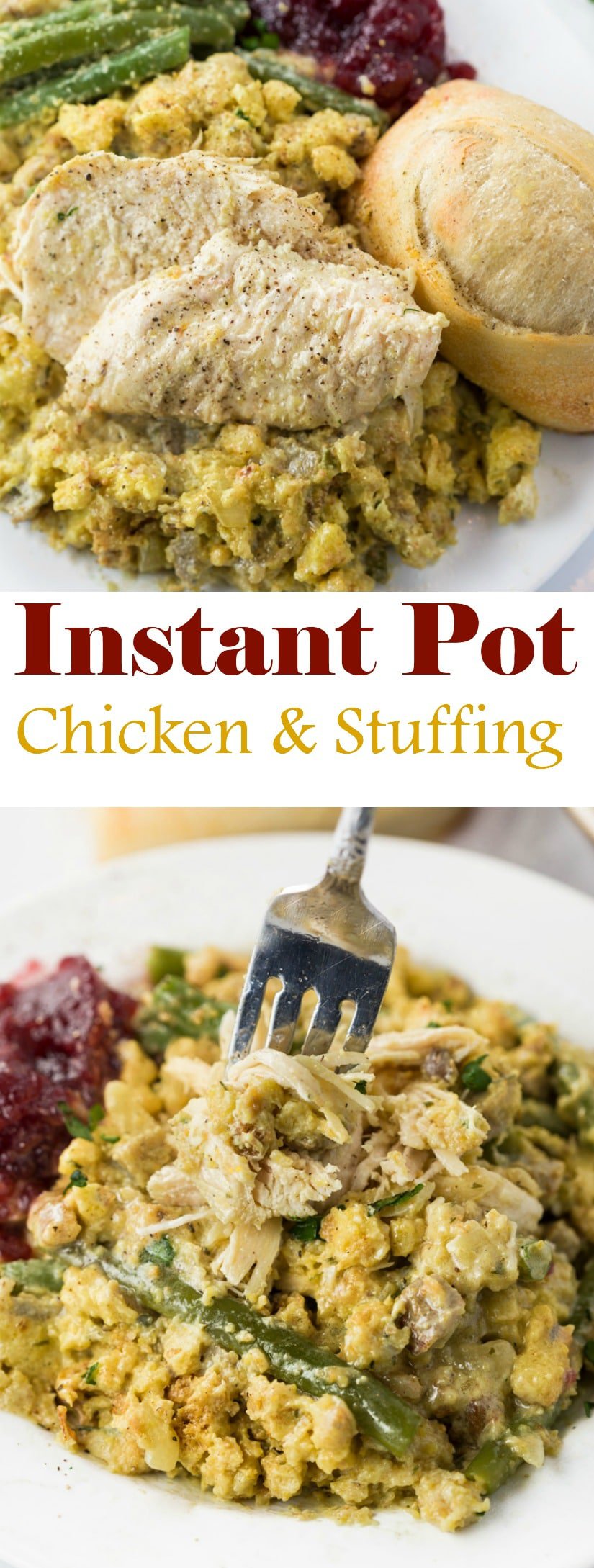 Instant Pot Chicken and Stuffing The Cozy Cook