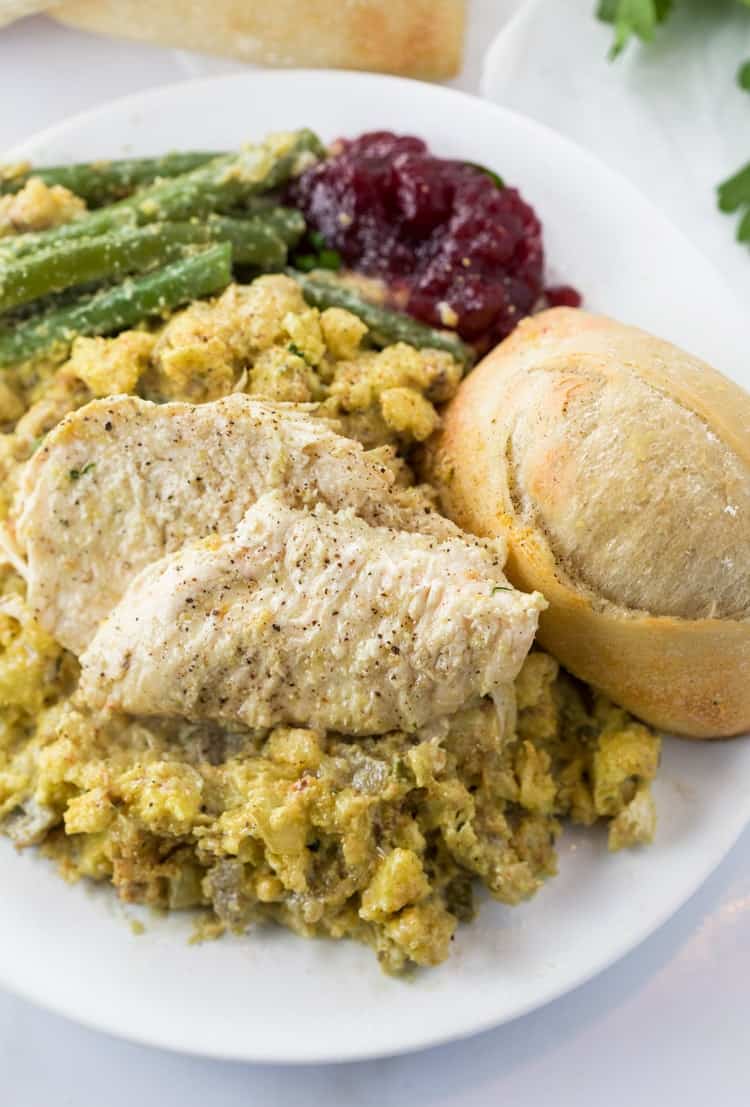 Instant Pot Chicken and Stuffing - The Cozy Cook