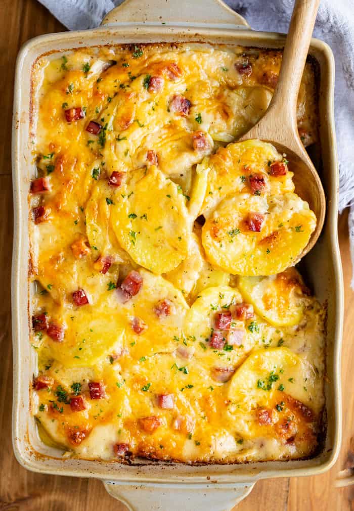 Scalloped Potatoes and Ham - The Cozy Cook