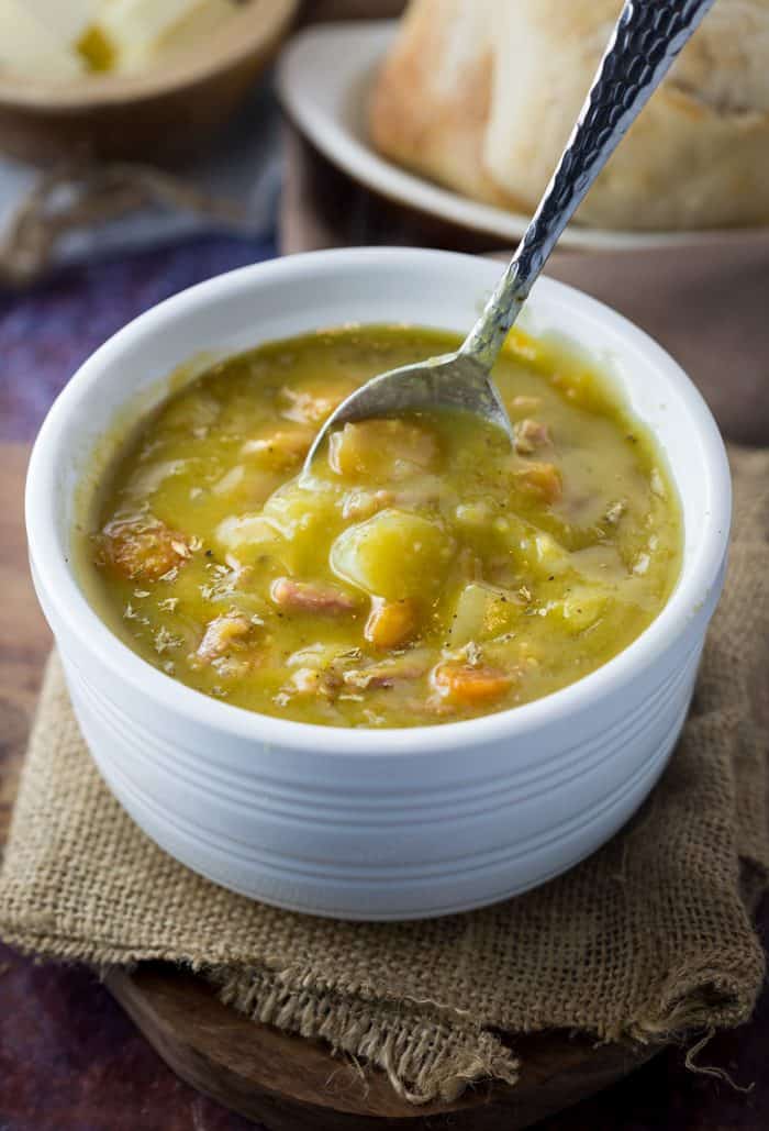 Instant Pot Split Pea Soup - The Cozy Cook