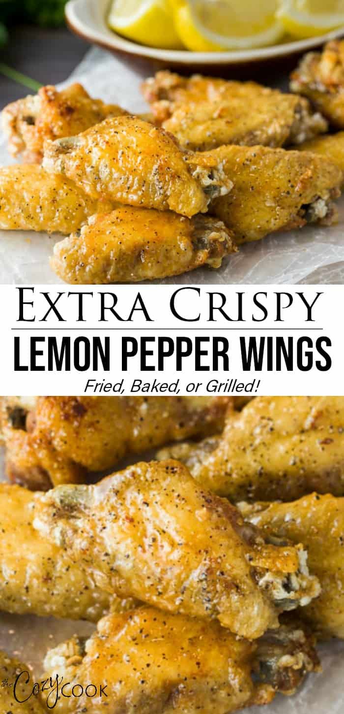 Lemon Pepper Chicken Wings - The Cozy Cook