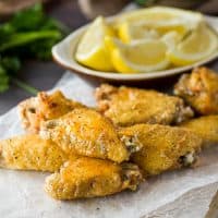 Lemon Pepper Chicken Wings - The Cozy Cook