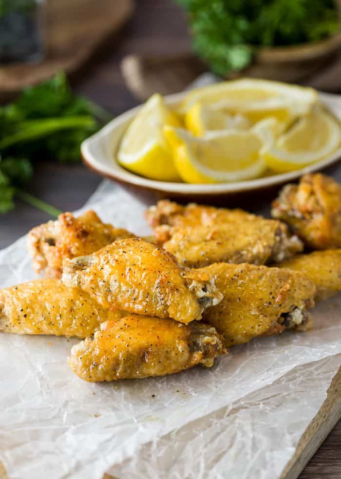 Lemon Pepper Chicken Wings - The Cozy Cook