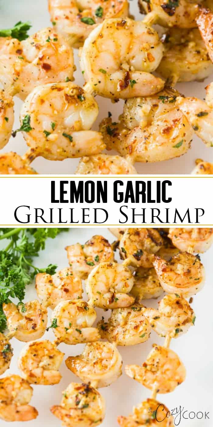 Lemon Garlic Shrimp - Grilled, Baked, or Pan Fried! - The Cozy Cook