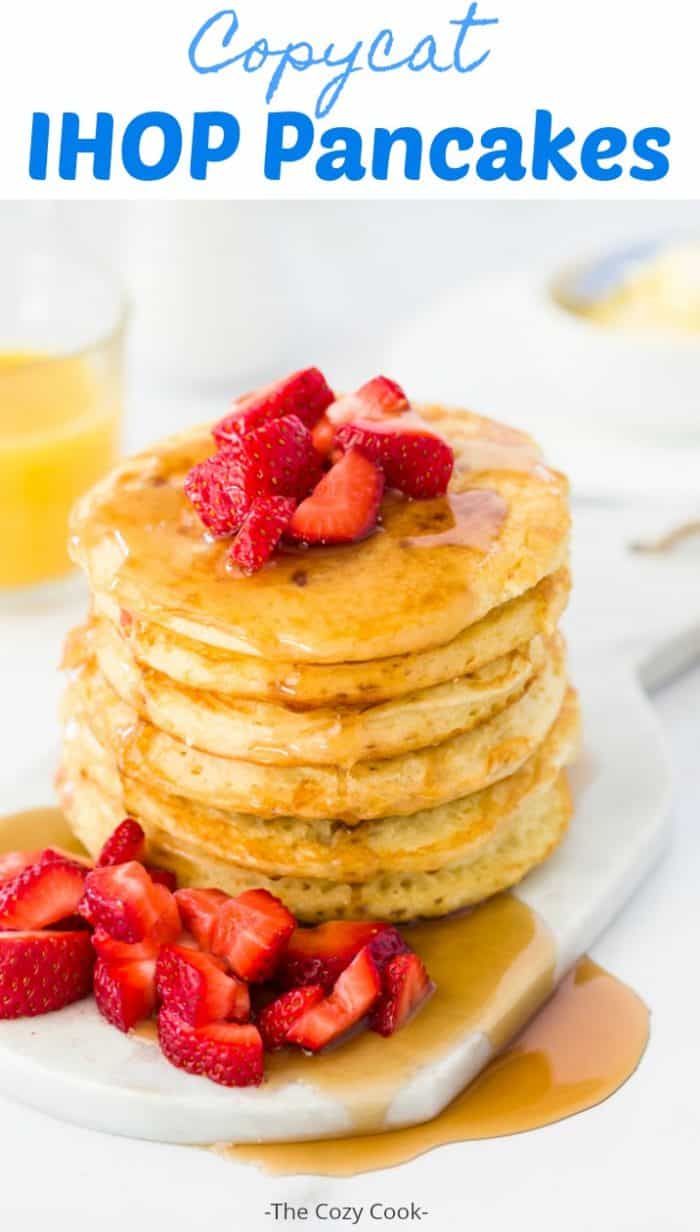 Copycat IHOP Buttermilk Pancakes - The Cozy Cook