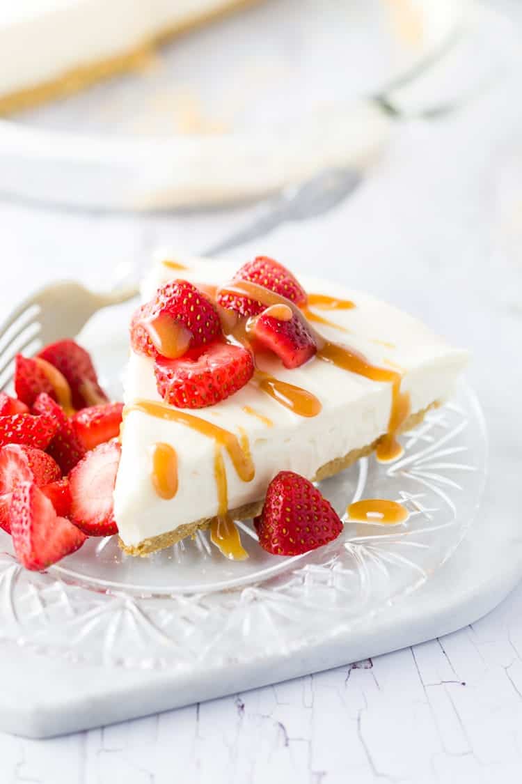 No Bake Vanilla Cheesecake