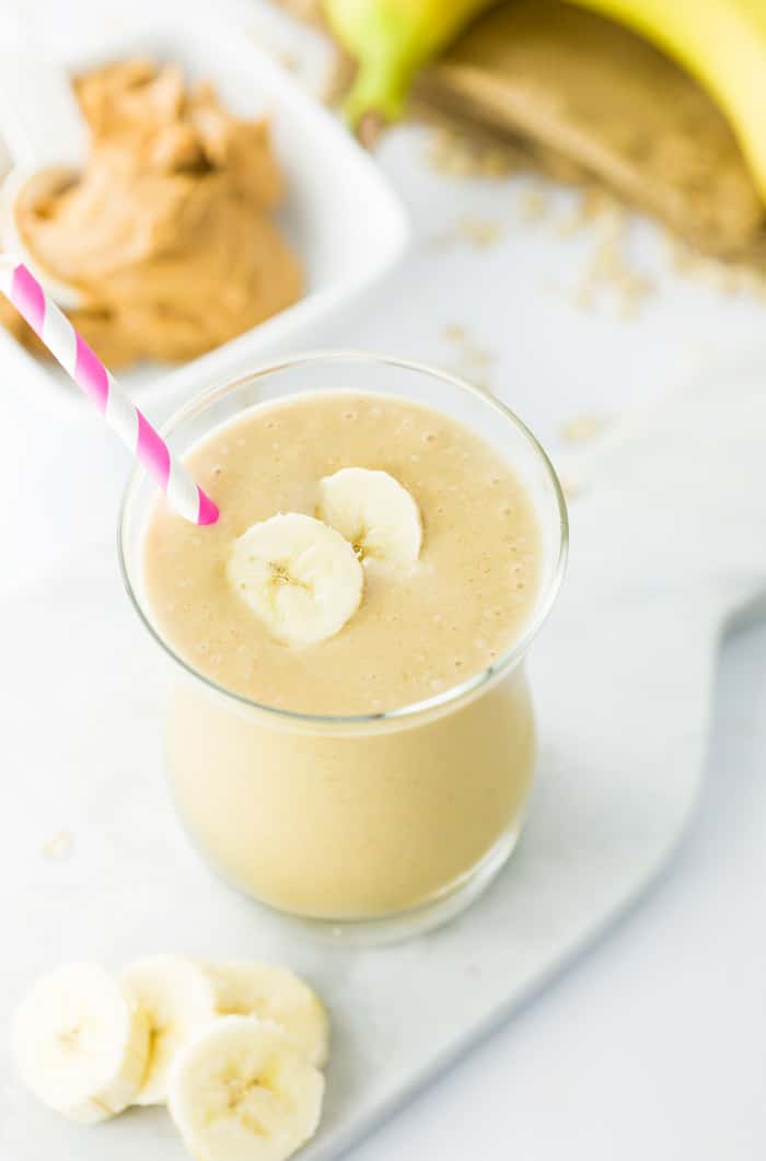 Peanut Butter Banana Smoothie The Cozy Cook