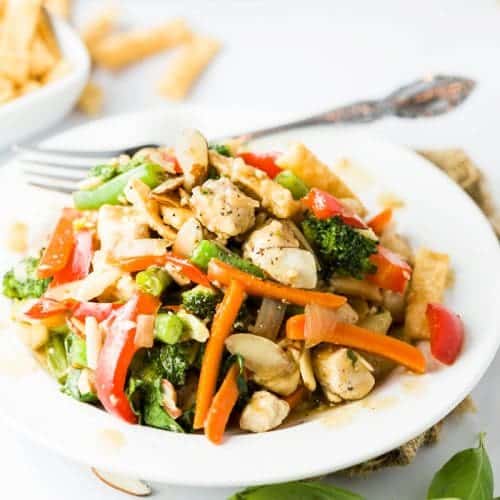 Thai Basil Chicken Stir Fry - Modern Farmhouse Eats