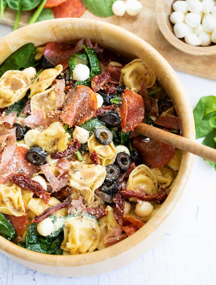 Tuscan Tortellini Salad - The Cozy Cook