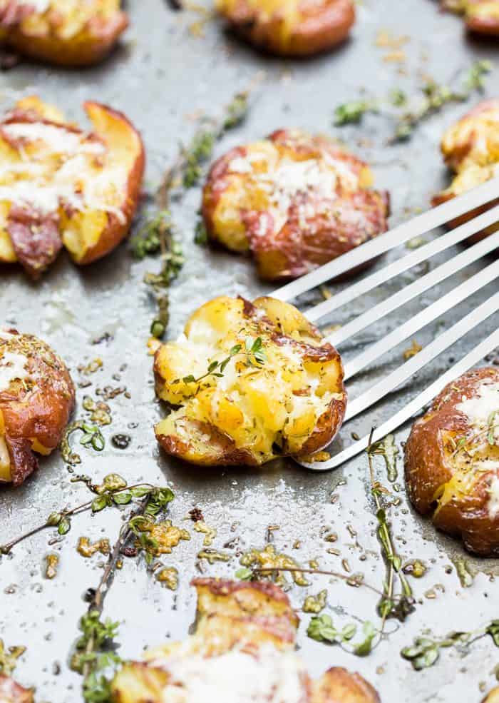 Red Smashed Potatoes