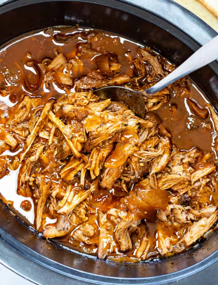 Crock-Pot Green Chile Pulled Pork - Barefeet in the Kitchen