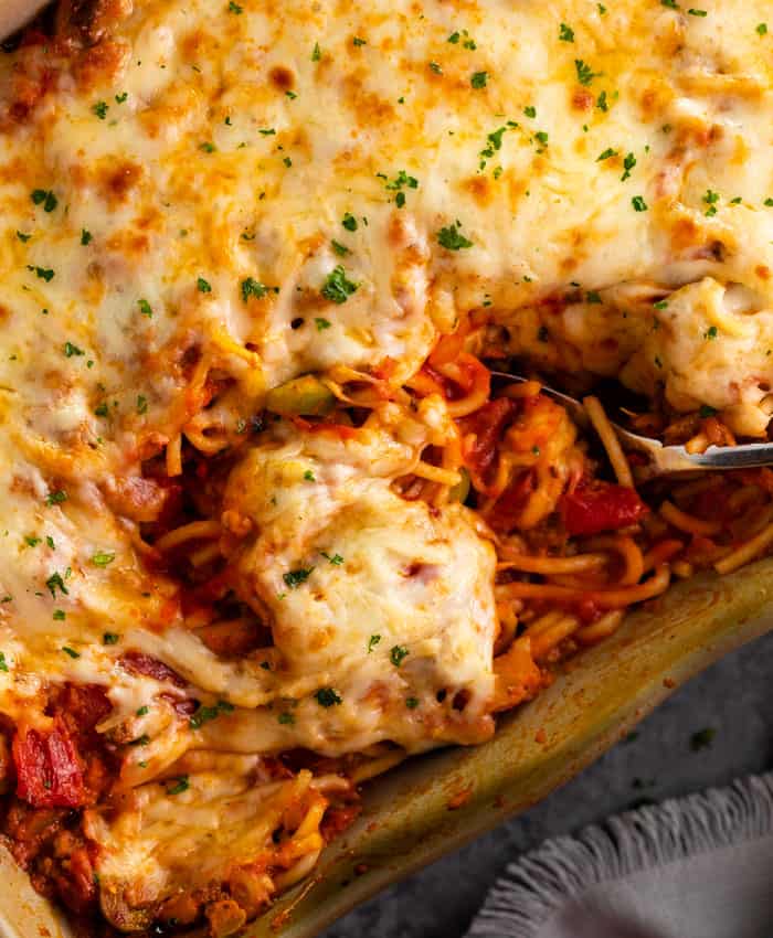 Baked Spaghetti - The Cozy Cook