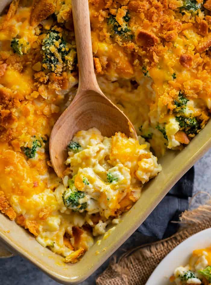 Broccoli Cheddar Chicken Rice Casserole Recipe