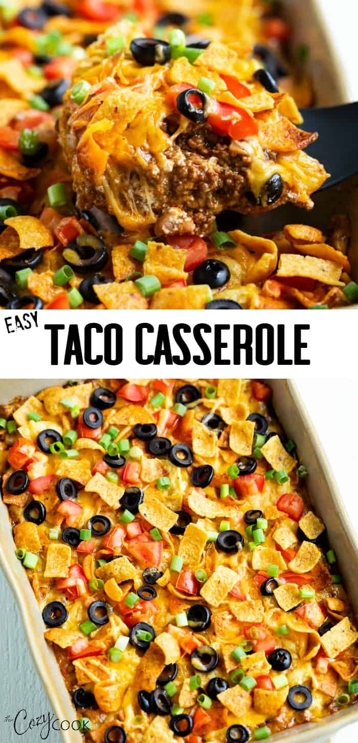 Taco Casserole - The Cozy Cook