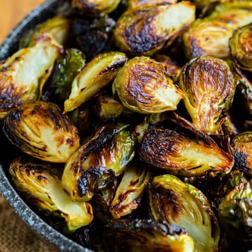 Easy Roasted Brussels Sprouts - The Cozy Cook
