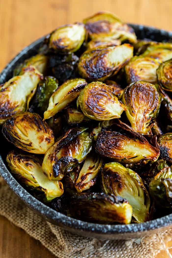 Easy Roasted Brussels Sprouts - The Cozy Cook