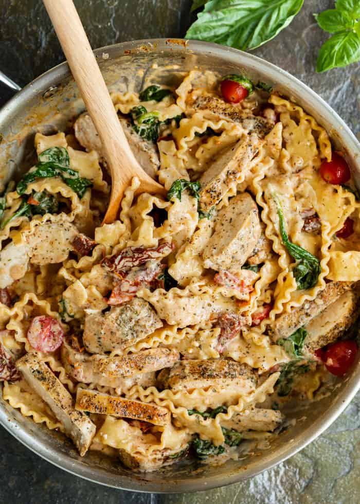Tuscan Chicken Pasta - The Cozy Cook