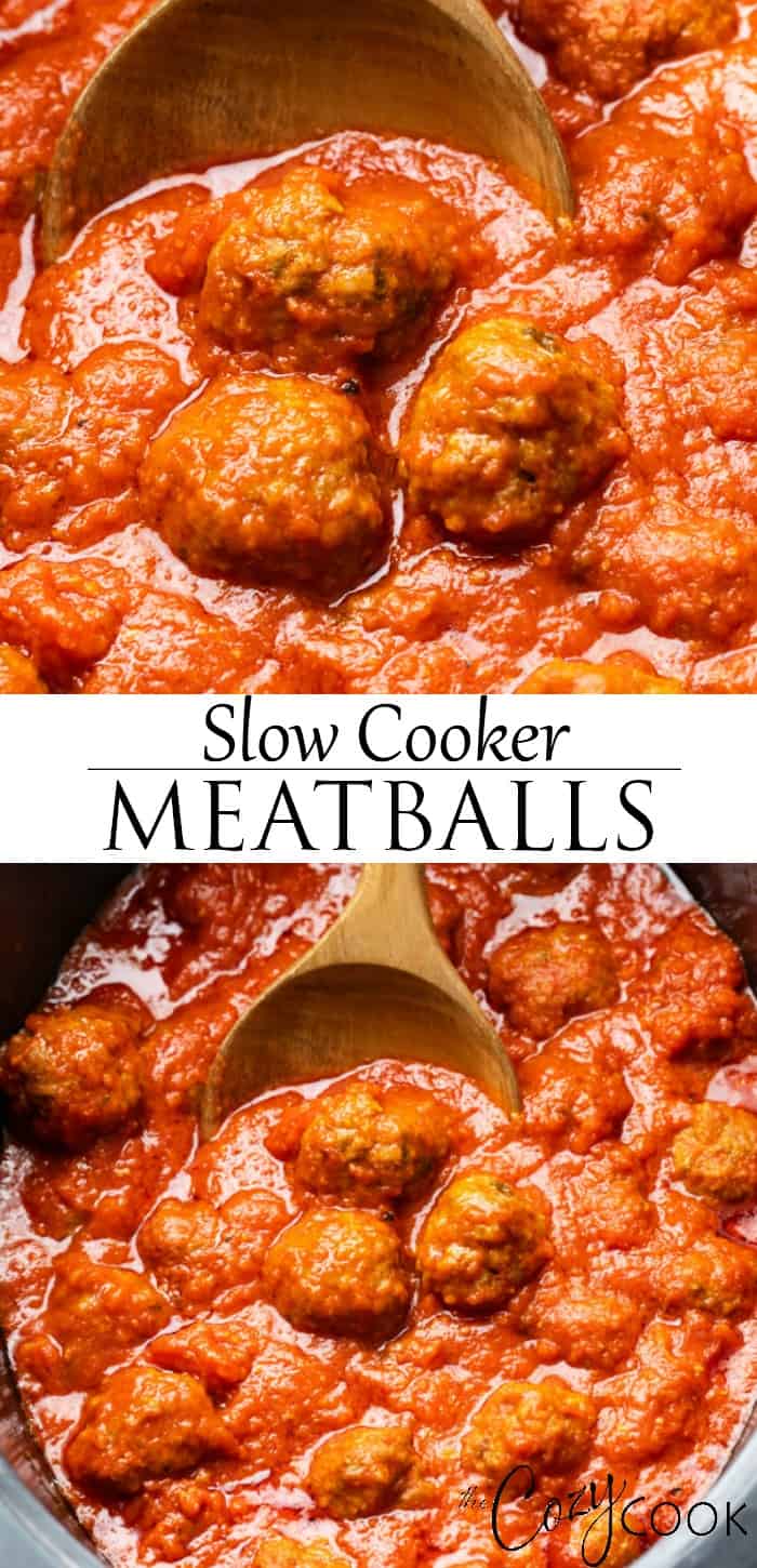 Slow Cooker Meatballs - The Cozy Cook