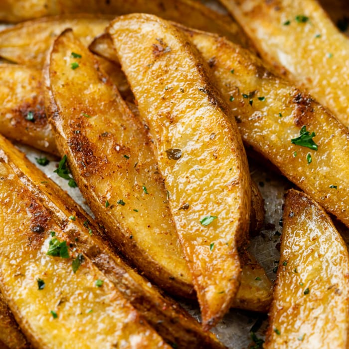 Potato Wedges Baked Or Air Fried The Cozy Cook
