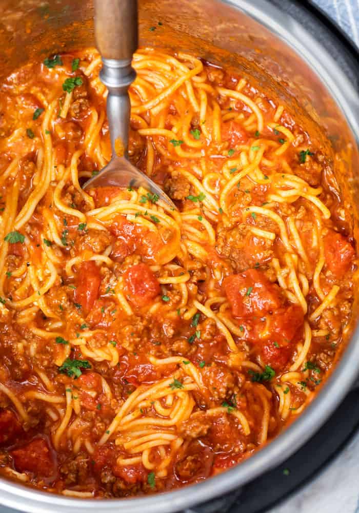 Instant Pot Spaghetti The Cozy Cook