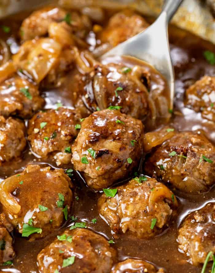 Meatballs And Gravy The Cozy Cook