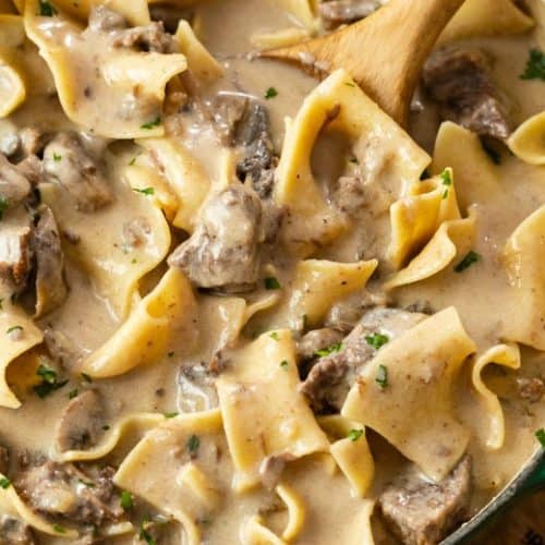 Slow Cooker Beef Stroganoff - The Cozy Cook