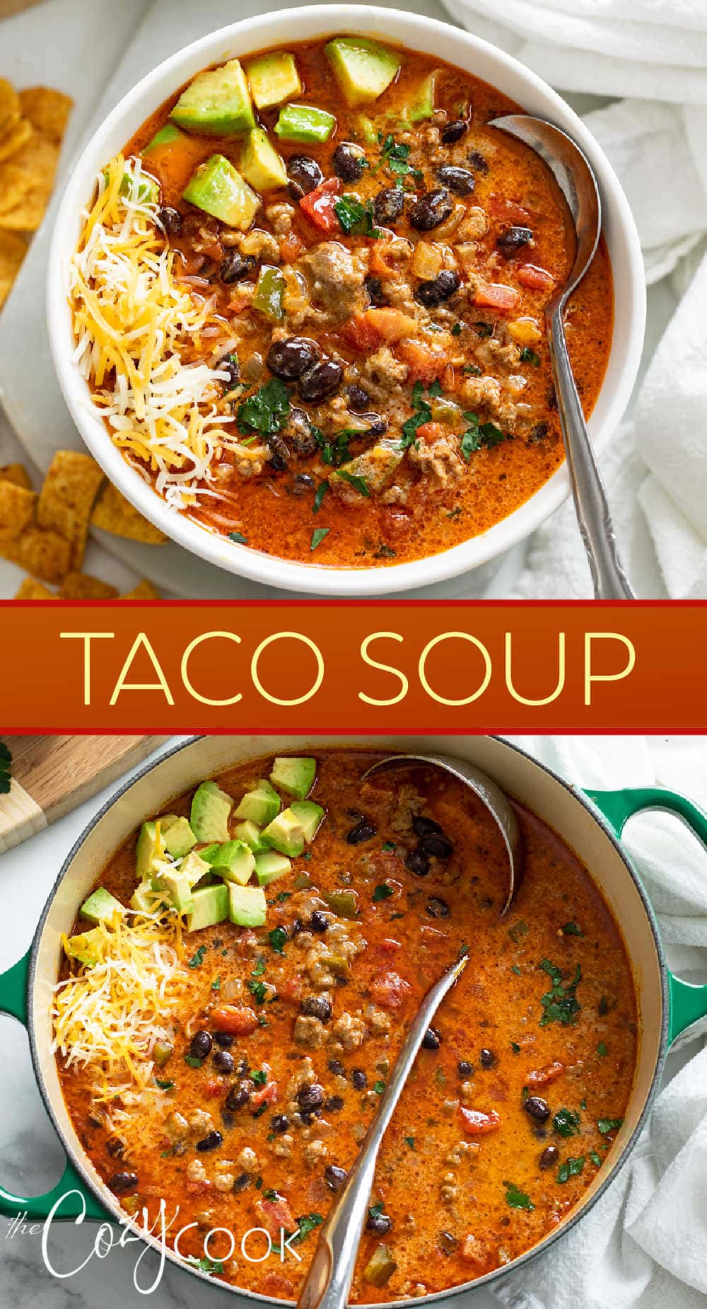 Taco Soup Recipe - The Cozy Cook