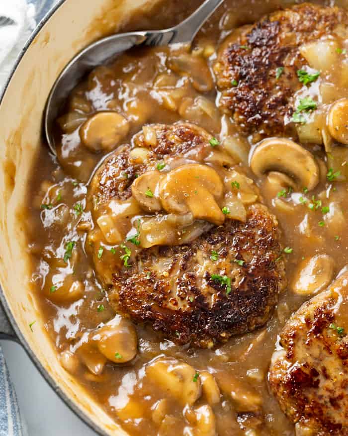 Salisbury Steak With Mushroom Gravy The Cozy Cook