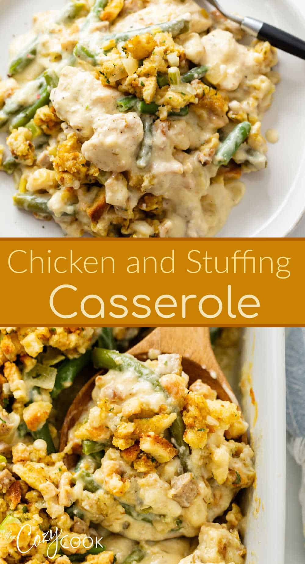 Chicken and Stuffing Casserole - The Cozy Cook