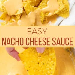 A collage of nacho cheese sauce.