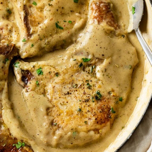 Pork Chops in Gravy - The Cozy Cook