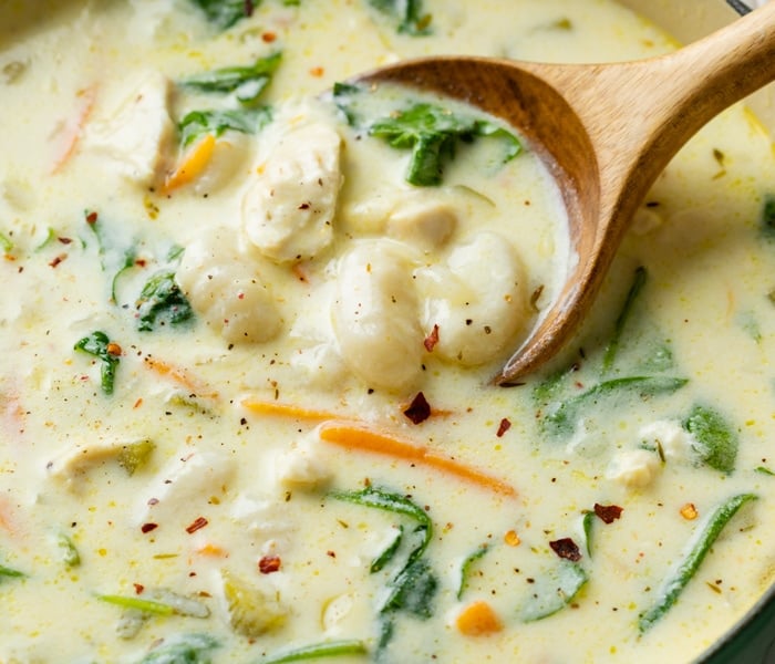 Easy Gnocchi Chicken Soup - Just a Taste