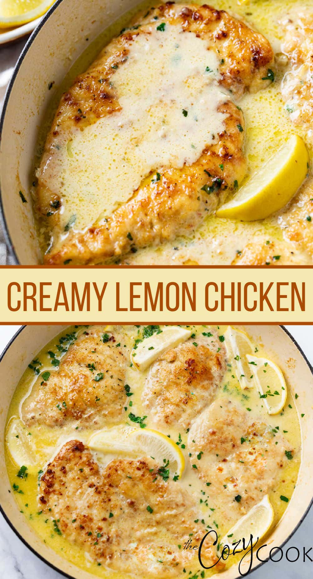 Creamy Lemon Chicken - The Cozy Cook