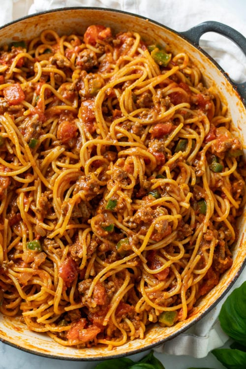 One Pot Spaghetti - The Cozy Cook